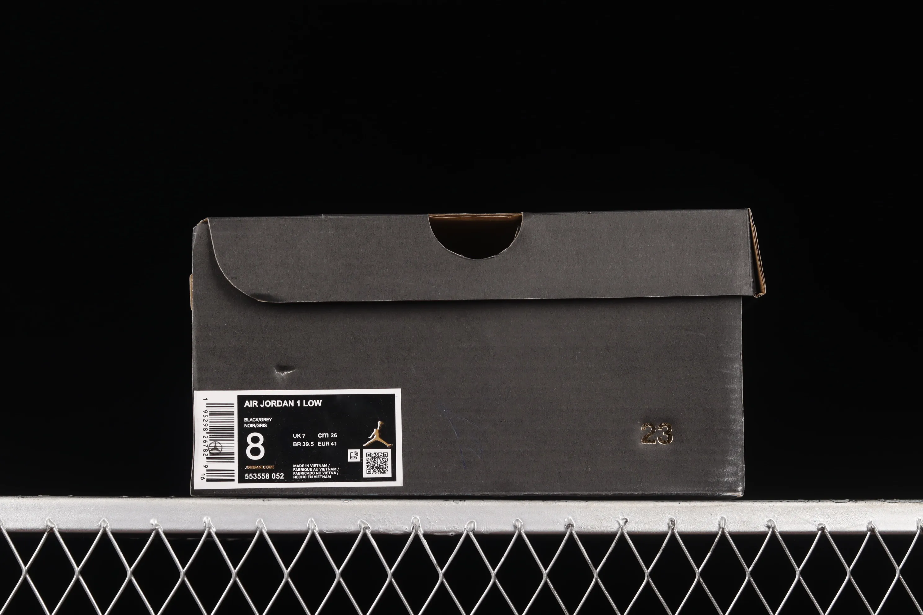 All categories Air Jordan Jordan series basketball shoes Air Jordan 1 Low Z version Air Jordan 1 AJ1 Joe 1 new black and gray low-top retro culture basketball shoes 553558-052